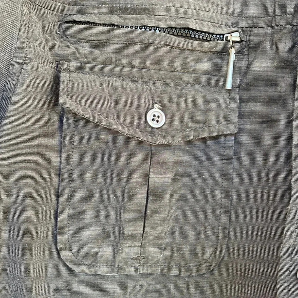 Eighty Eight Platinum Dark Gray Cotton Shirt - Picture 3 of 8